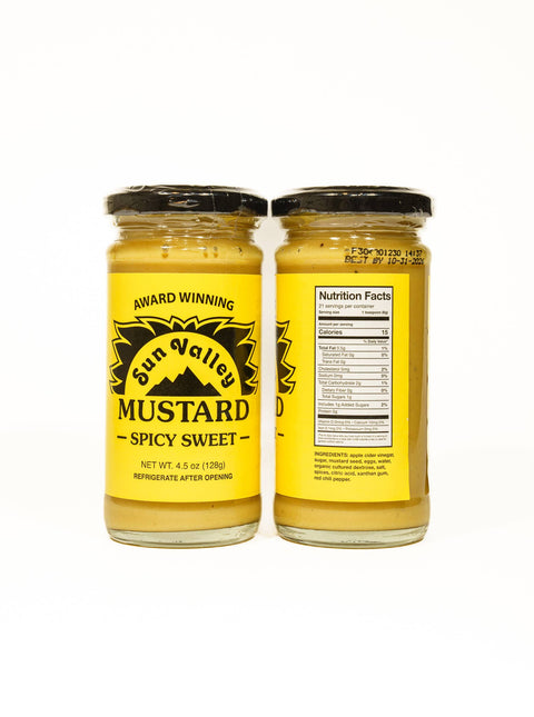 Spicy Sweet Mustard, 4.5 oz - Sun Valley Mustard