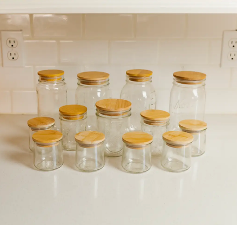 Bamboo Mason Jar Lid, Standard Mouth - Bamboo Switch