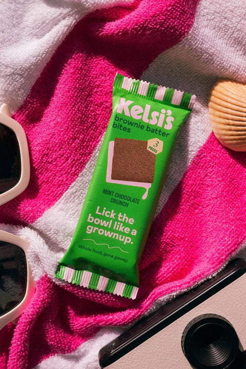 Mint Chocolate Crunch Brownie Batter Bites, Gluten Free - Kelsi's