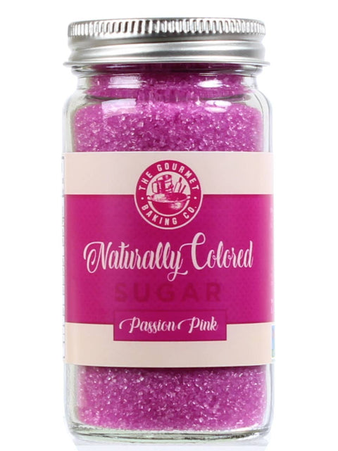 Naturally Colored Pink Passion Sugar, 4 oz - Pepper Creek Farms