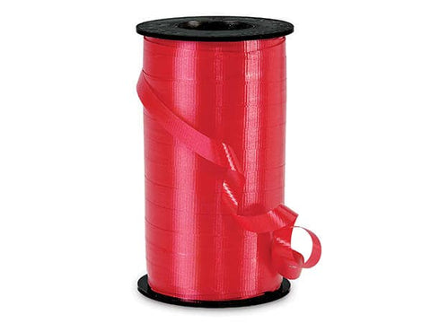 Poly Curling Ribbon: Hot Red, 3/8"x250 yards - Nashville Wraps