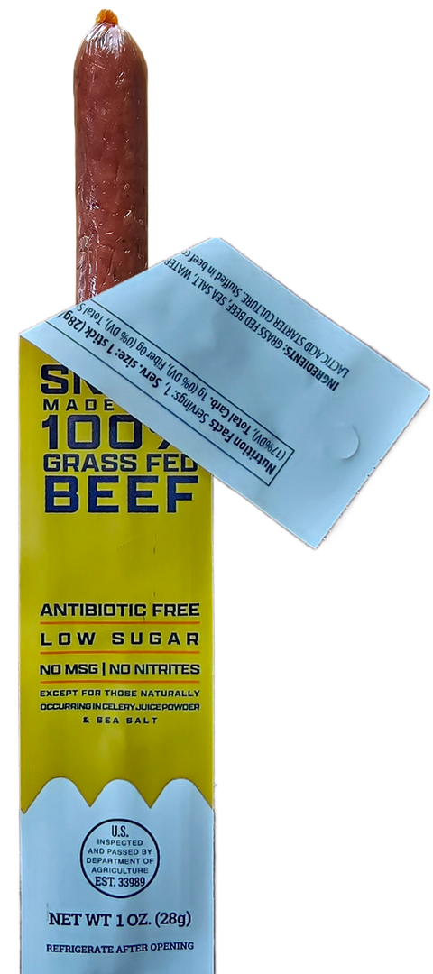 Grass Fed Beef Snack Sticks, 1 oz - APEX Wild Game