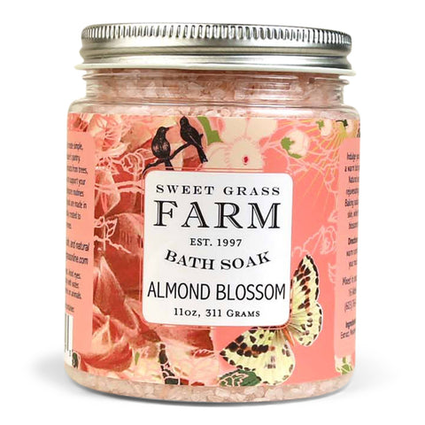 Almond Blossom Bath Soak With Wildflower Extracts - Sweet Grass Farm