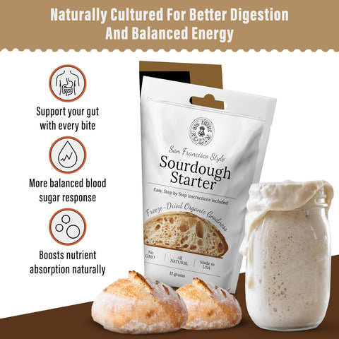 Original Sourdough Starter Culture, 12 grams - My Rustic Roots