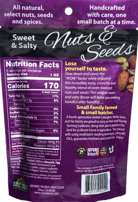 Sweet & Salty Nuts & Seeds, 5oz Reclosable Pouch - Maisie Jane’s