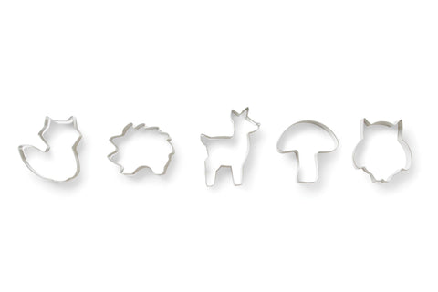 Woodland Animal Cookie Cutters, Set of 5, 4" - Fox Run Brands