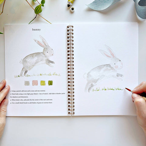 Animals Watercolor Workbook - Emily Lex Studio