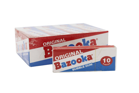 Bazooka Bubble Gum, 10 pc/pack - Grandpa Joe's