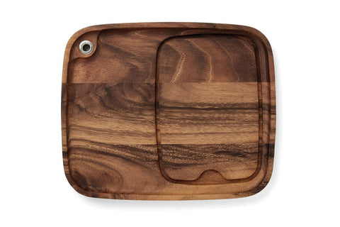 Ironwood Fort Worth Steak Plate, Acacia Wood, 11" x 13" - Fox Run Brands