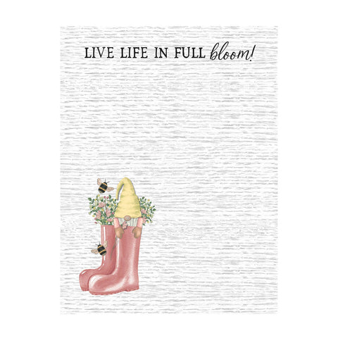 Live Life in Full Bloom Notepad - Col House Designs