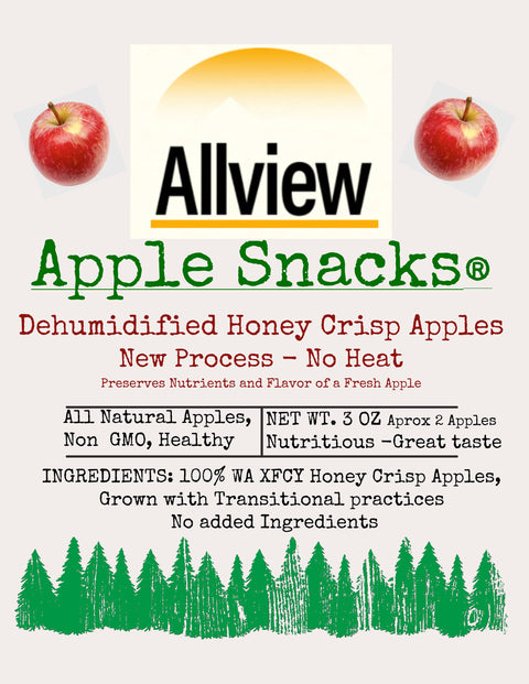 Honey Crisp Apple Snacks, 3 oz - ALLVIEW ORCHARDS