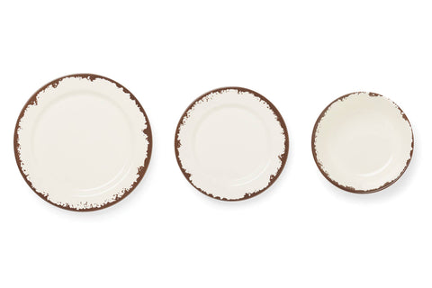 Melamine Dinnerware, Set of 12, Multicolor - Fox Run Brands