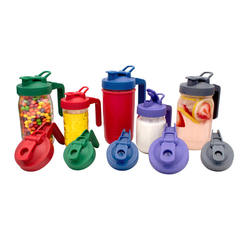 Wide Mouth Pour & Store Pitcher Lid with Handle: Ultra Violet - Mason Jar Lifestyle