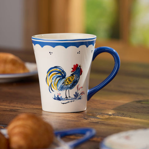 French Rooster Mug, 16 oz, 4 assorted - Certified International
