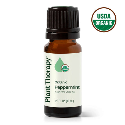 Organic Peppermint Essential Oil, 10 ml - Plant Therapy