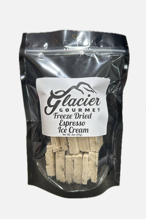 Freeze Dried Espresso Ice Cream, 3 oz Bag - Glacier Gourmet