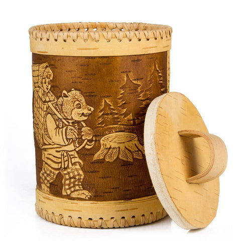 Birch Bark Storage Container Old Fairytale - STP
