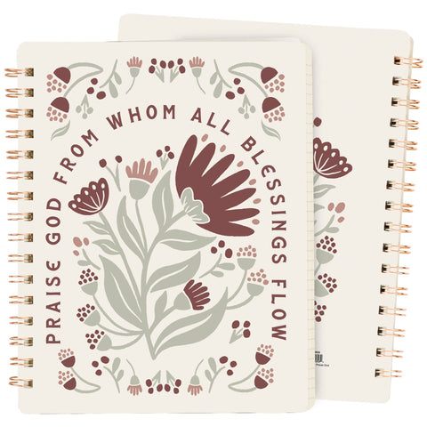 Praise God Spiral Notebook - Primitives by Kathy