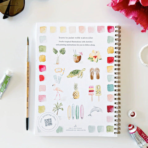 Tropical Watercolor Workbook - Emily Lex Studio
