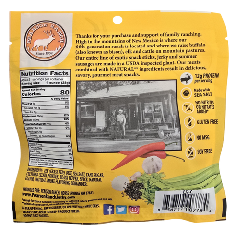 Elk Jerky, 2.1 oz - Pearson Ranch