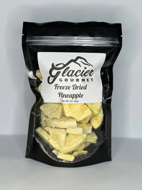 Freeze Dried Pineapple, 2 oz Bag - Glacier Gourmet