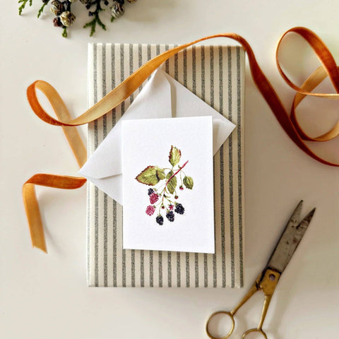 Blackberry mini enclosure notecard - Emily Lex Studio