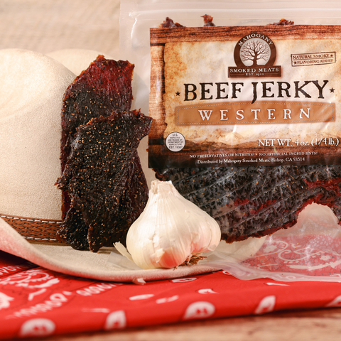 Western Beef Jerky, All-Natural, 4 oz - Mahogany Smoked Meats