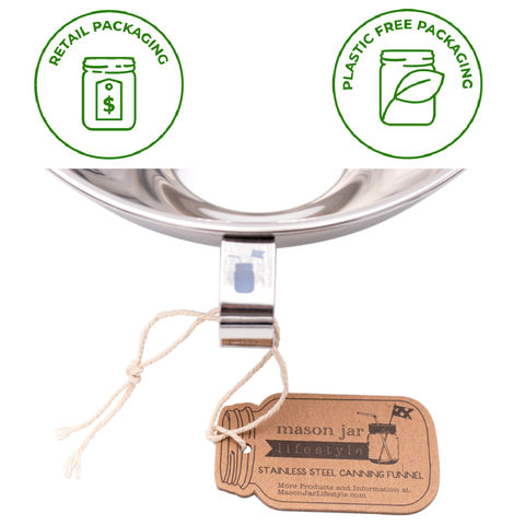 Stainless Steel Funnel for Mason Jars - Mason Jar Lifestyle