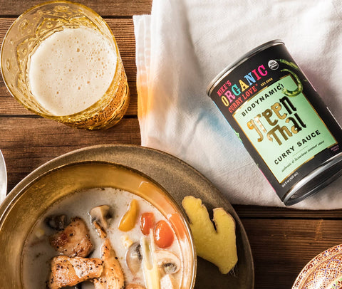 Green Thai Curry Sauce 12.2 fl oz, Biodynamic & Organic - Mike's Organic Curry Love