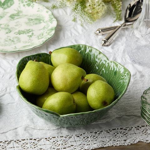 Le Jardin Cabbage 3-D Deep Bowl, 12.75x5"