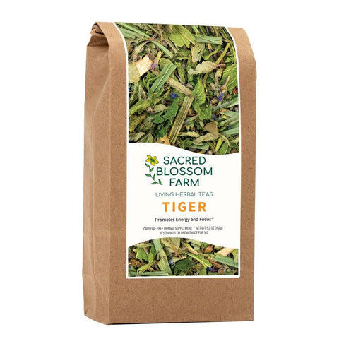 Tiger Herbal Tea, 5.7 oz - Sacred Blossom Farm