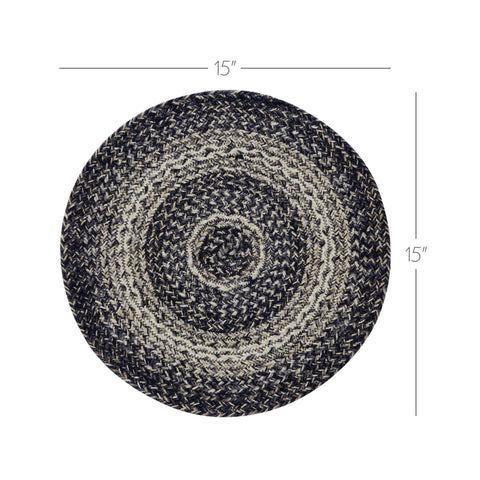 Sawyer Mill Black White Jute Trivet, 15 in - VHC Brands