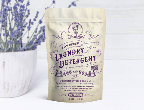 Powdered Laundry Detergent, 18 oz (40 loads) - Roots And Leaves