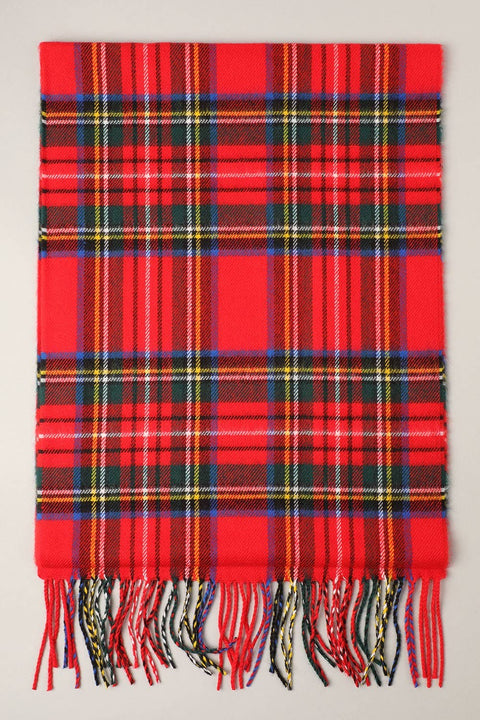 Red Tartan Plaid Softer Than Cashmere Muffler Scarf - One Size - Fashion City