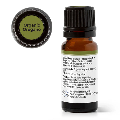 Organic Oregano Essential Oil, 10 ml - Plant Therapy