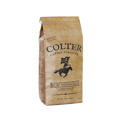 Big Sky Morning Decaf - 12oz Whole Bean - Colter Coffee Roasting