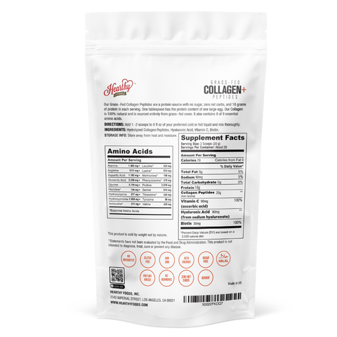 Collagen+ with Hydrolyzed Collagen Powder, 16 oz - Hearthy Foods