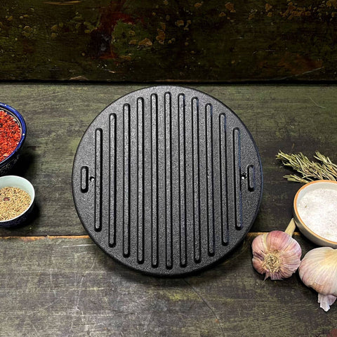 Heavy Duty Cast Iron Round Grill Press