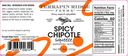 Spicy Chipotle Squeeze, 9 oz - Terrapin Ridge Farms