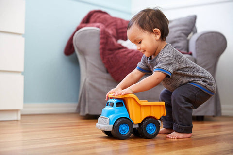 Dump Truck, Blue/Orange - Green Toys