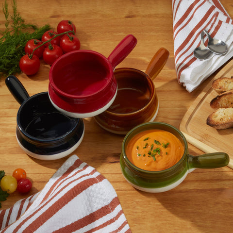 Set of 4 Soup Crocks with Handle - Certified International