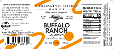 Buffalo Ranch Squeeze, 7.75 oz - Terrapin Ridge Farms