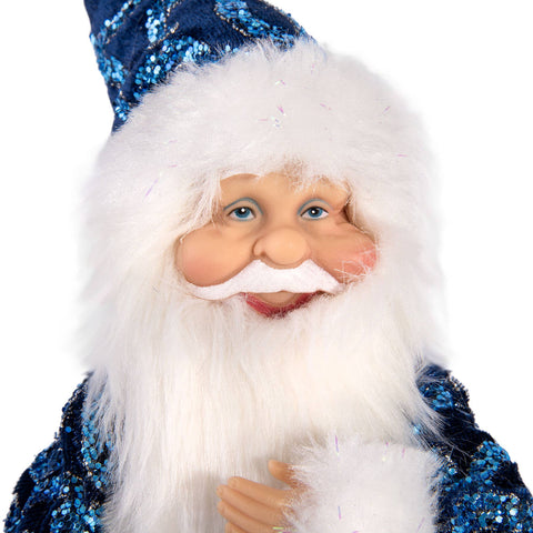 Santa Claus Collectible Figurine - Blue - STP