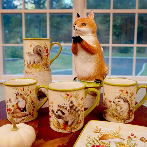 Woodland Critters Fall Mug, 18 oz. asst creatures - Certified International