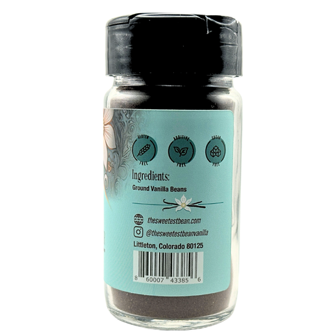 Vanilla Bean Powder, Single Origin and Pure, 4 oz - The Sweetest Bean