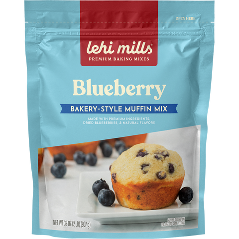 Blueberry Muffin Mix: 2lb Pouch - Lehi Mills