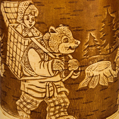 Birch Bark Storage Container Old Fairytale - STP
