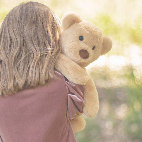 Brady Bear Tan Lushee Plush, 16" - Beverly Hills Teddy Bear Company