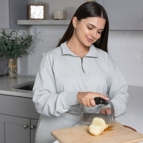 Stainless Steel Crinkle Cutter, 4.75 x 7 x 0.75 in - Fox Run Brands