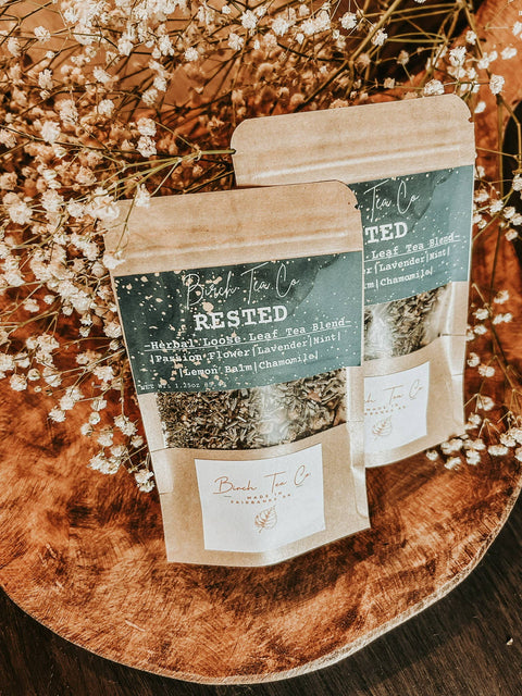 Rested - Herbal Sleepy Time Loose Tea Leaf Blend - Birch Tea Co.
